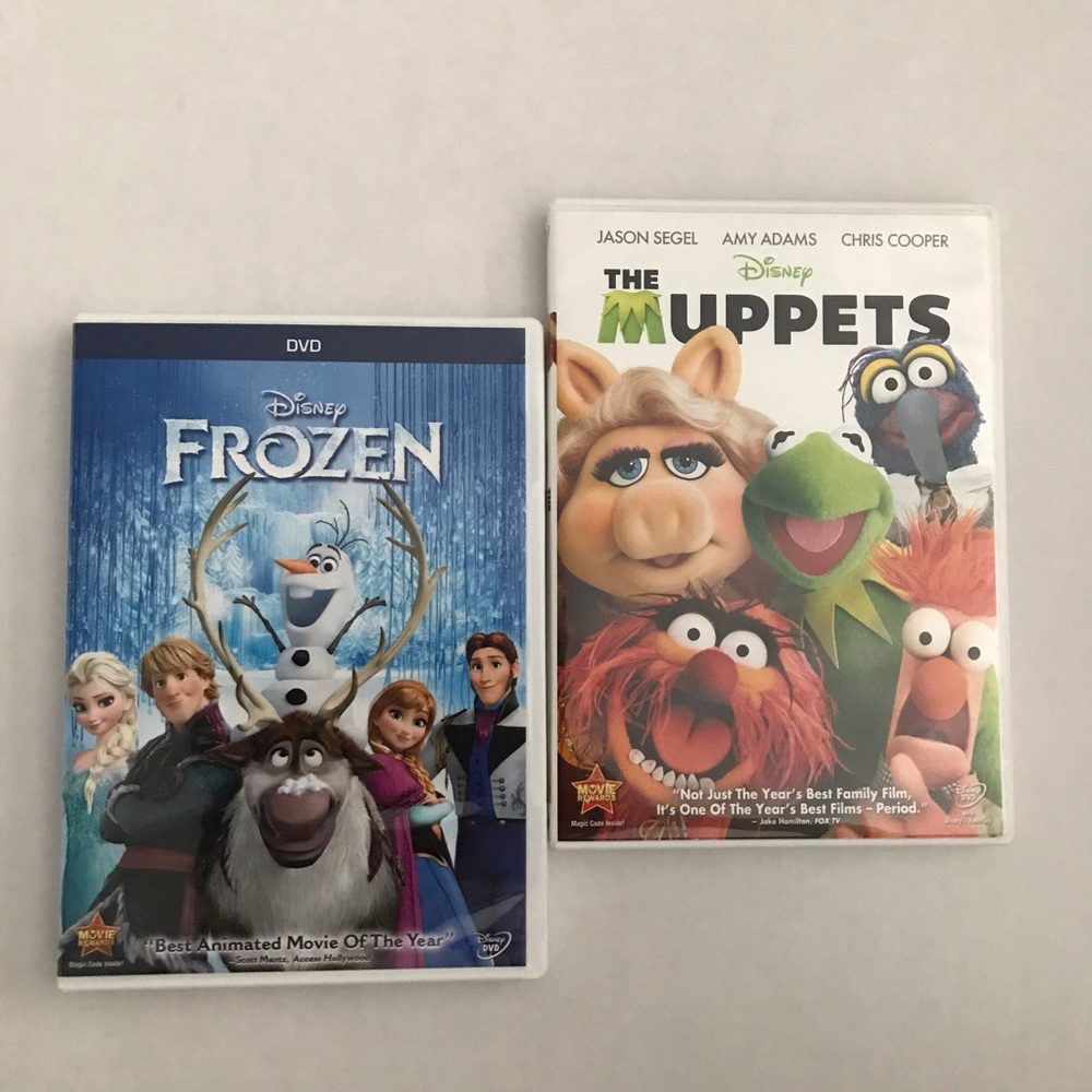 Disney frozen and muppets dvd